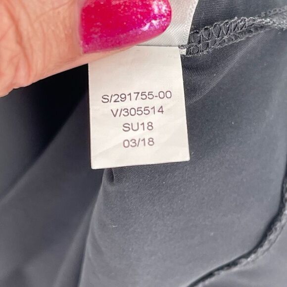 Athleta Racer 2 in 1 Shorts Layered Black Zip Pockets 291755 Women Size XS - Picture 8 of 8